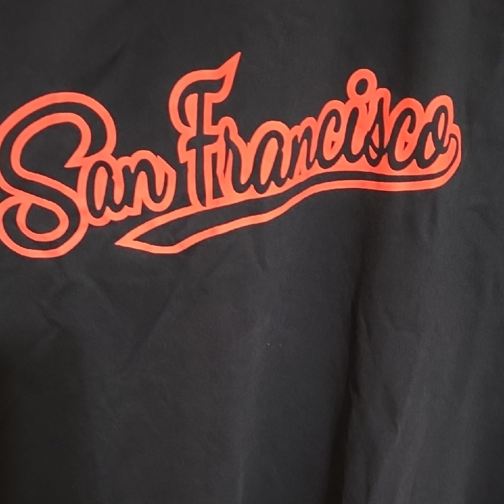 San Francisco Script Tee - Black with Orange Logo - Picture 2 of 5
